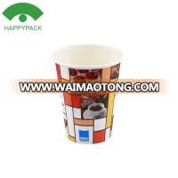 HAPPYPACK 2017 Wholesale Disposable Environmental Single Wall Cup 12oz hot coffee paper cup