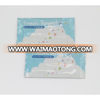 Restaurant disposable cotton refreshing wet towel with customized logo